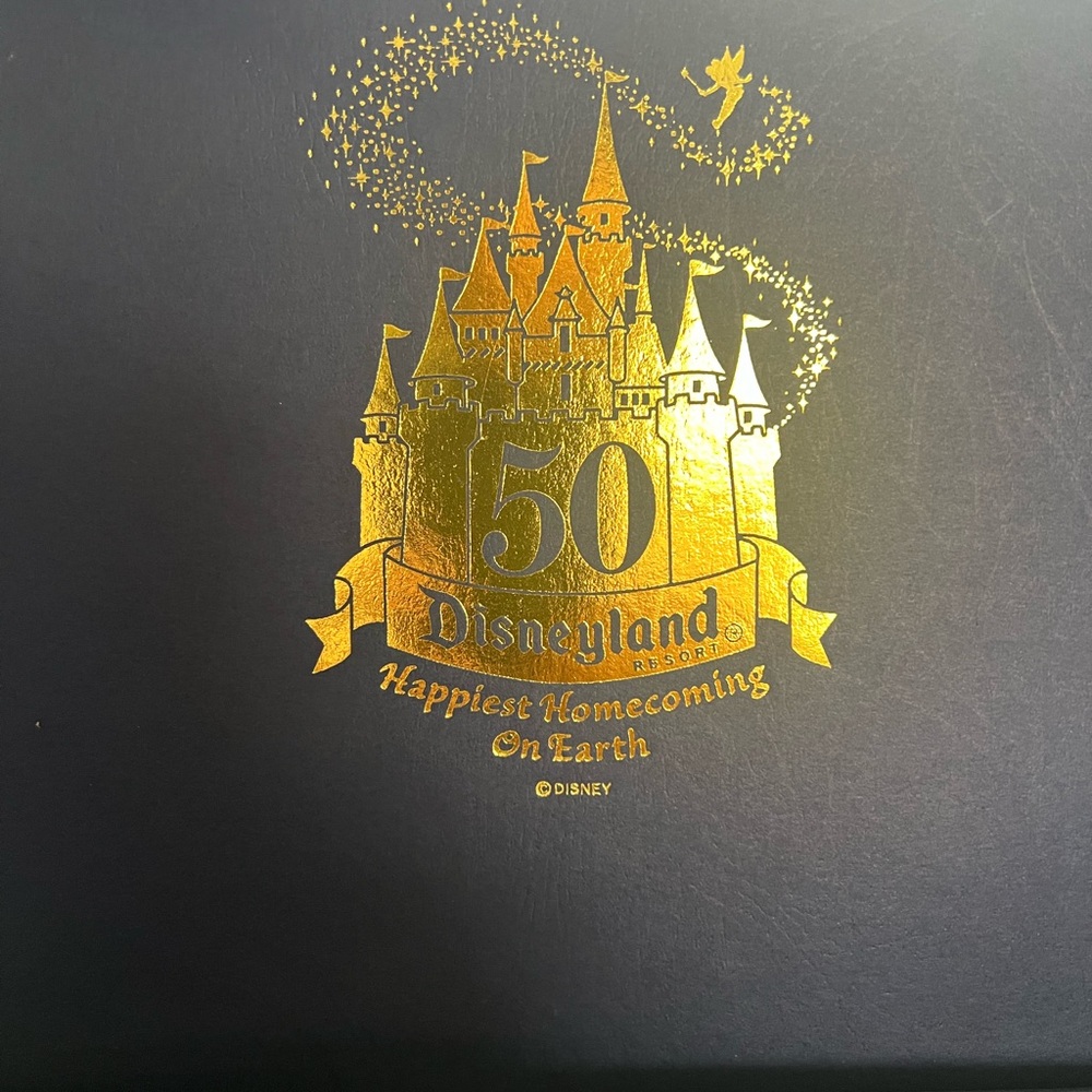 Disneyland 50th Anniversary set of 2 collectible plates 1 of 6